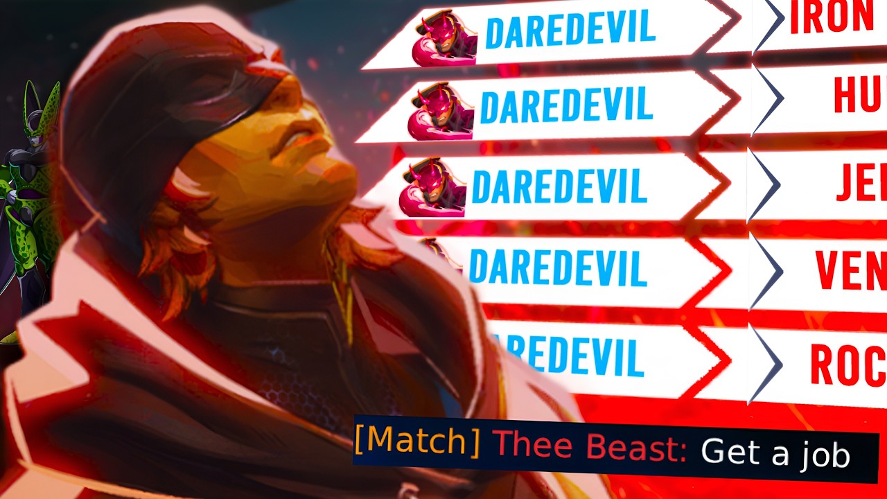 I Ate a Steak To Become a TOP 500 DAREDEVIL | Marvel Rivals background