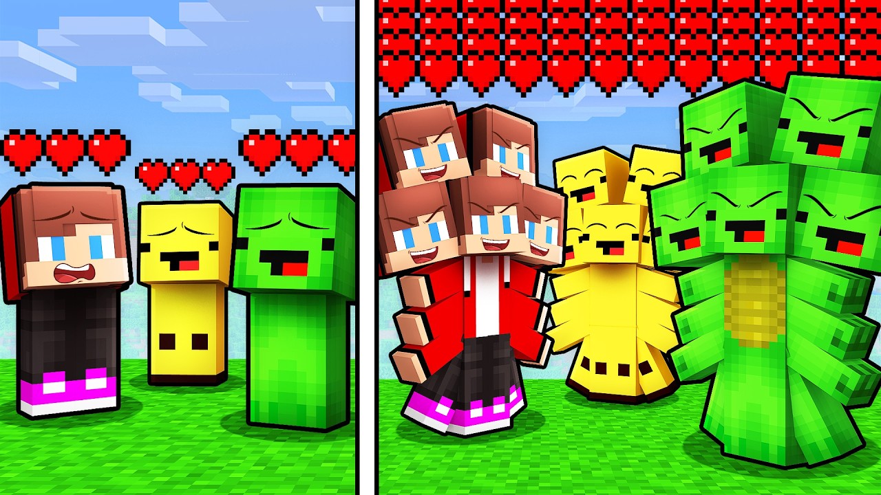 Mikey and JJ Health = Parts - Minecraft Maizen