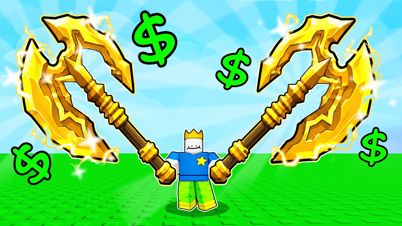 Getting MAX LEVEL AXE to make BILLIONS in Roblox Axe RNG... background