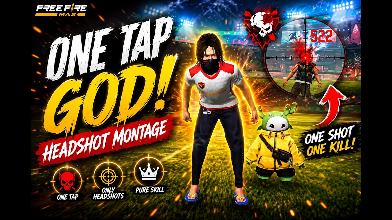 🔥 ONE TAP GOD! Free Fire Headshot Montage #1 background