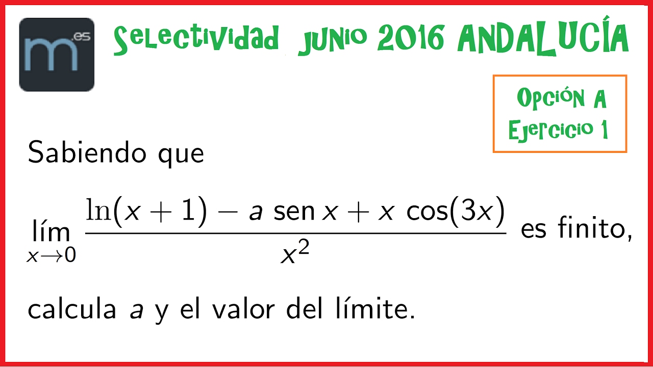 Selectividad junio 2016 ANDALUCÍA
