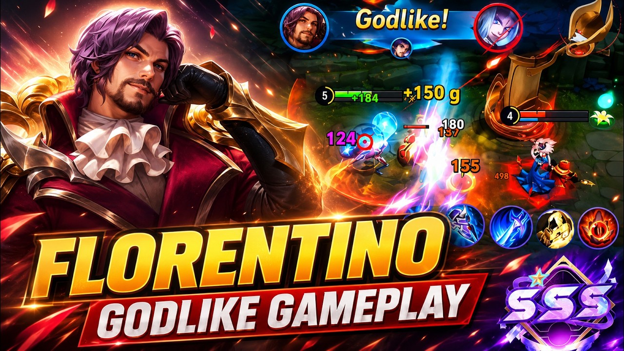 Florentino GODLIKE Gameplay π₯ New Hero is a 1v1 KING! | Honor of Kings background