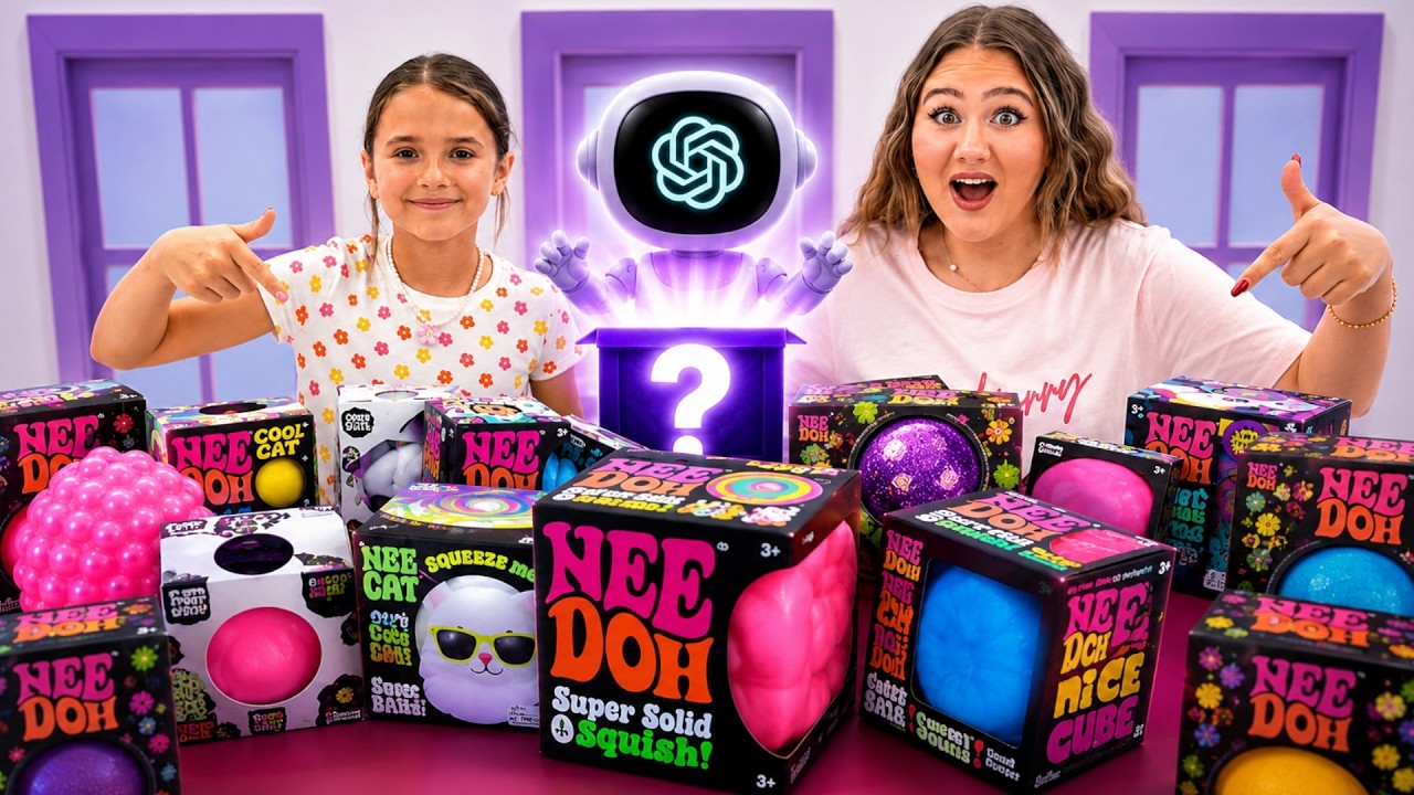 Ruby and Bonnie Let ChatGPT Pick Our Needoh Squishies