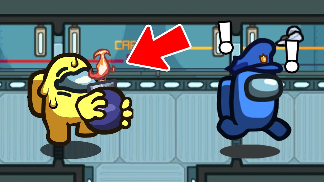 I Added PASS THE BOMB To Among Us background