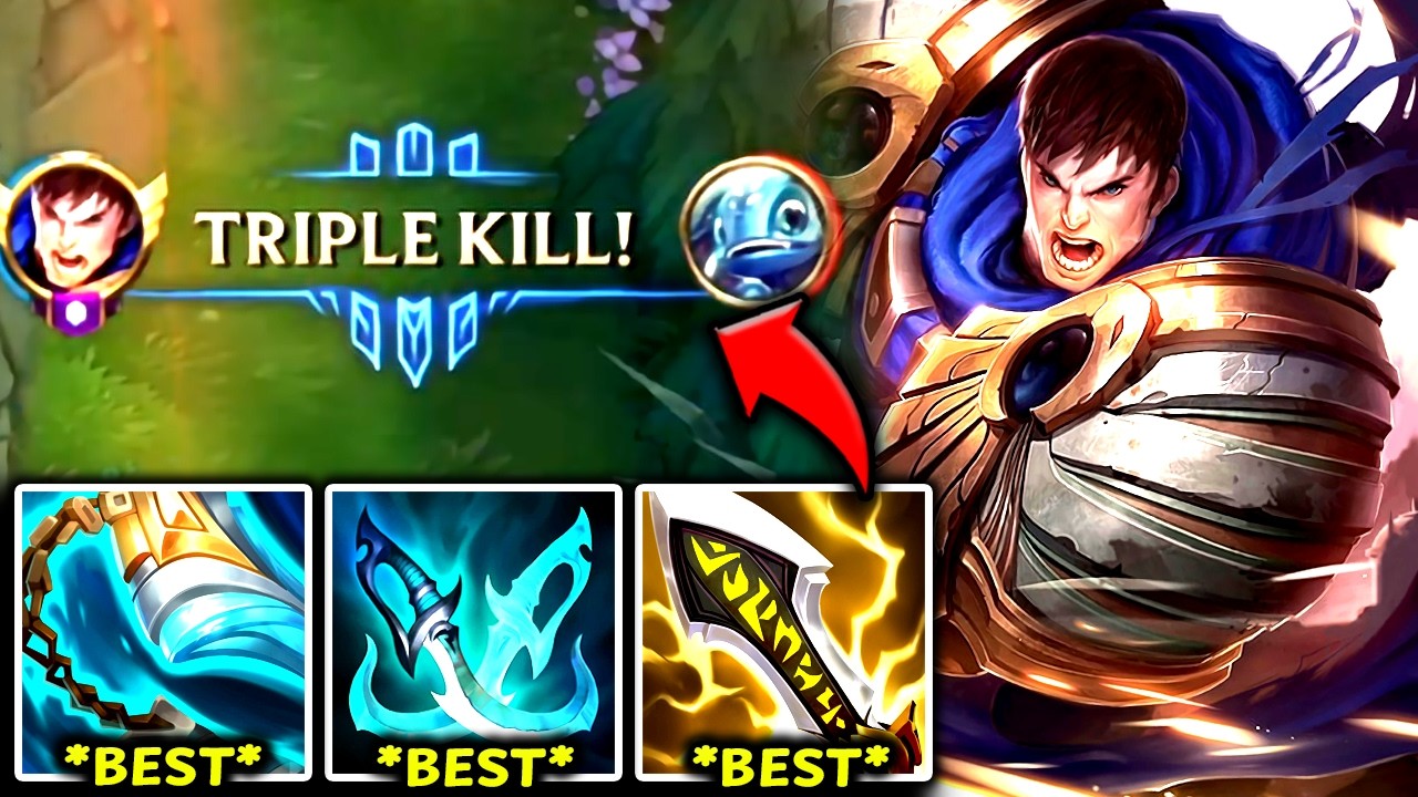 GAREN TOP IS NEW META + STRONGER THAN EVER (#1 BEST WINRATE) - 2026 Garen TOP Gameplay Guide background