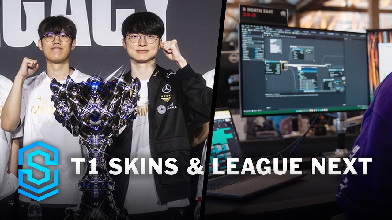 T1 Skins & League Next Mini-News Video background