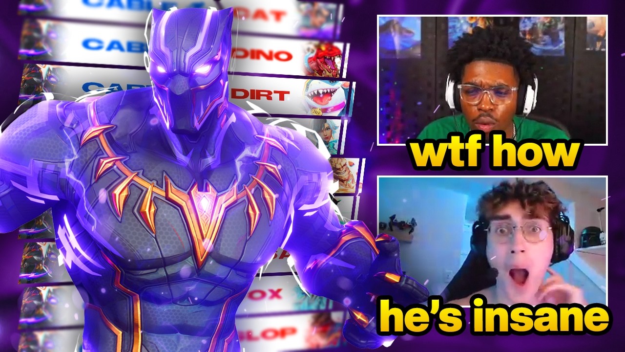 Streamers React to the MOST MECHANICAL Black Panther in Marvel Rivals Season 8.5 background