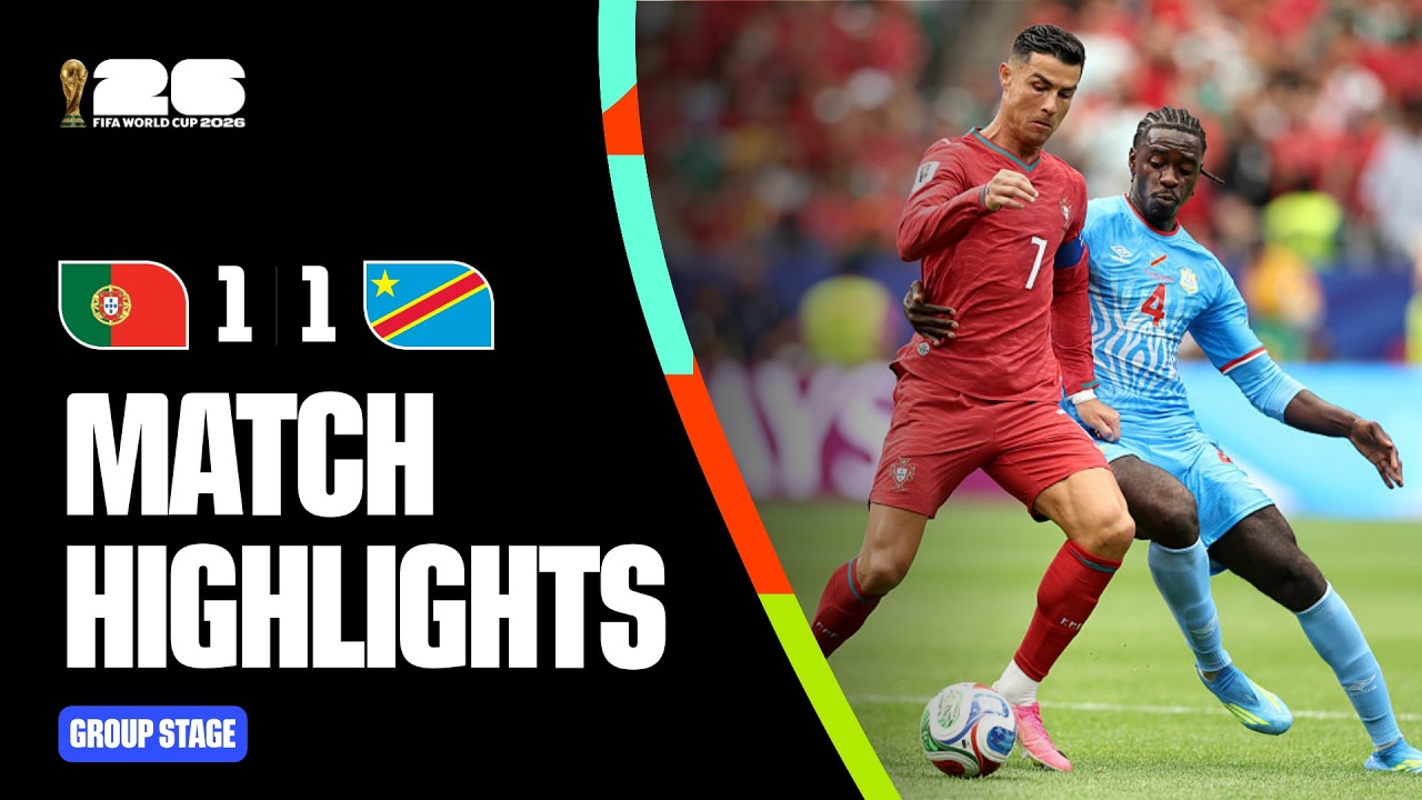 Highlights | Portugal 1-1 Congo DR | FIFA World Cup 2026™ background