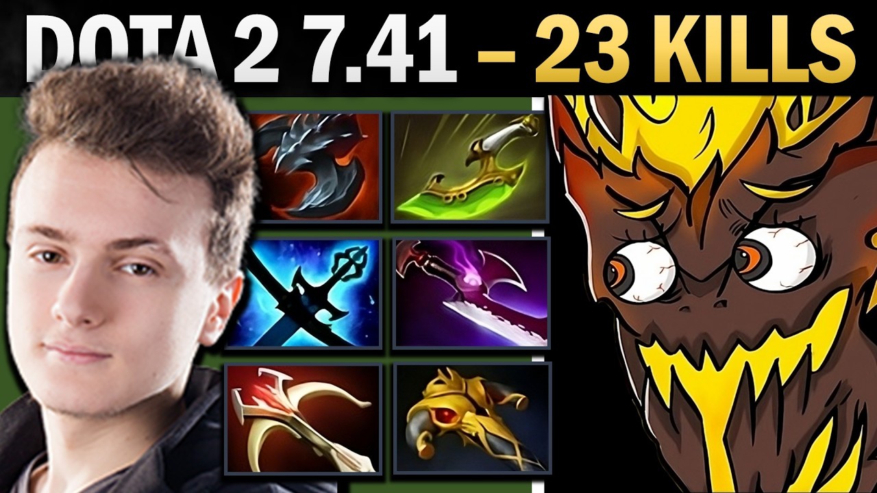 Shadow Fiend Dota 2 7.41 with Silveredge and Daedalus - Dota 2 Gameplay