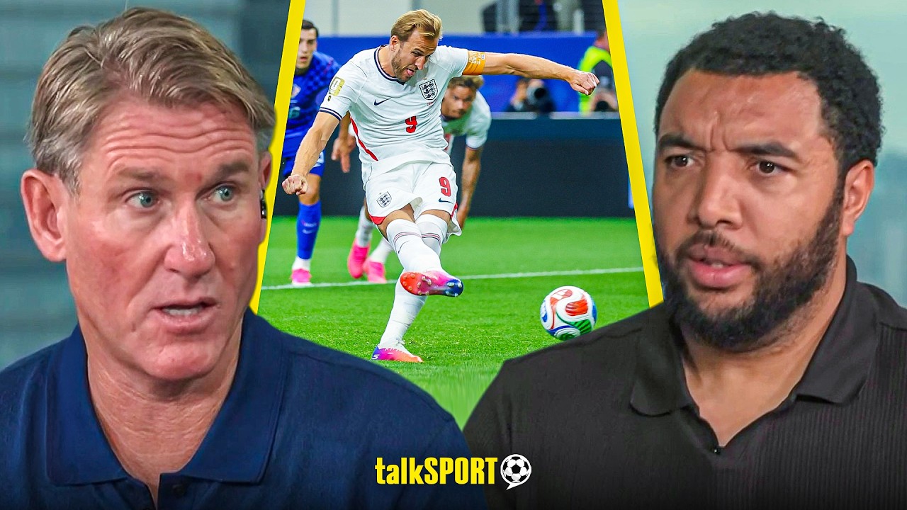 Simon Jordan BAFFLED by Harry Kane's Penalty EXPLANATION after STUTTER leads to retake! background