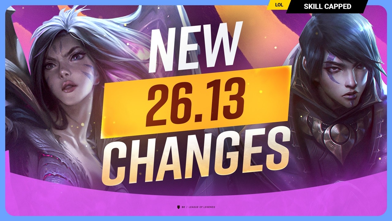 ALL NEW CHANGES for PATCH 26.13 - League of Legends background