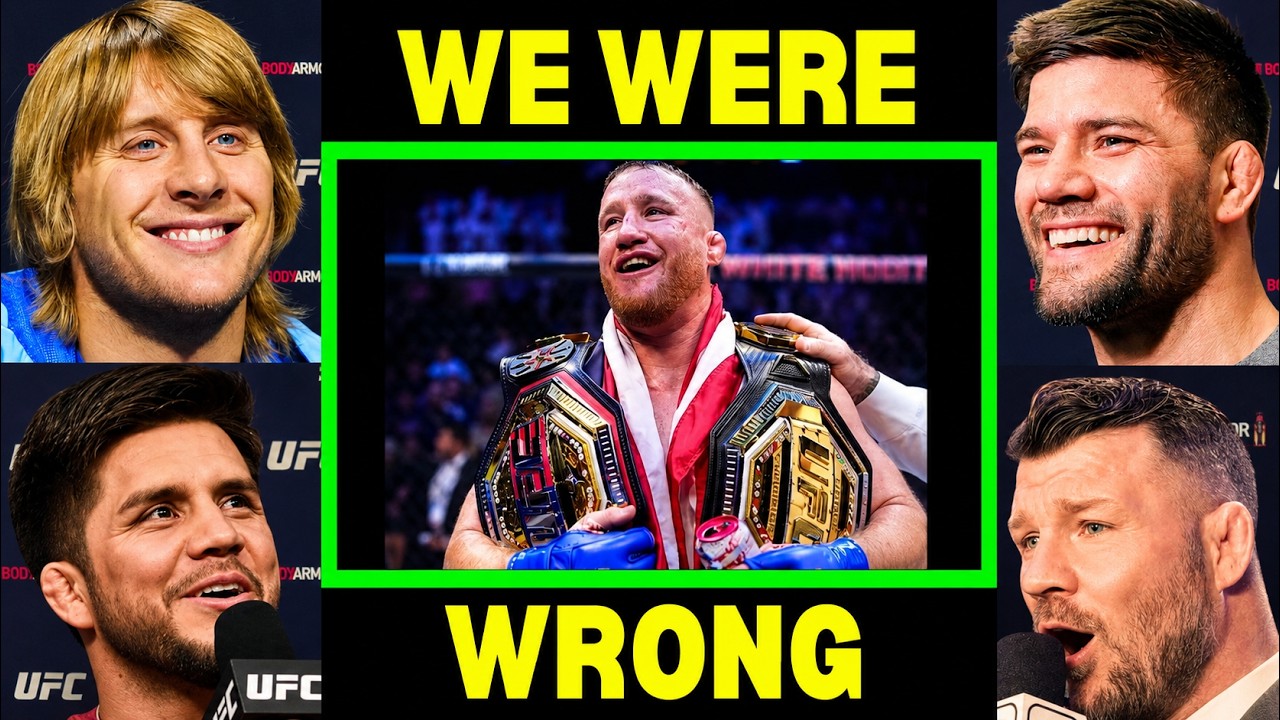 UFC Fighters apologize to Justin Gaethje.. background