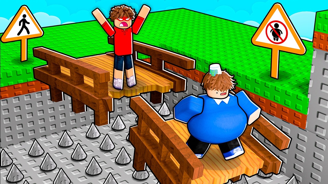 ROBLOX FAT VS SKINNY OBBY! background
