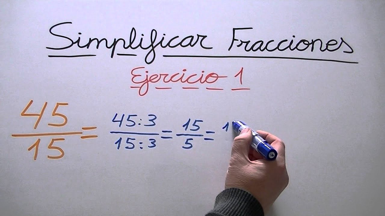 Simplificar fracciones