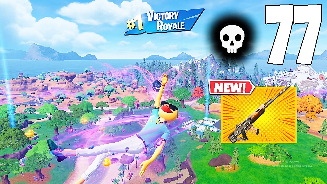 77 Elimination Solo Vs Squads/squads "Zero Build" Gameplay Wins (NEW Fortnite Chapter 7 Season 3 PC)
