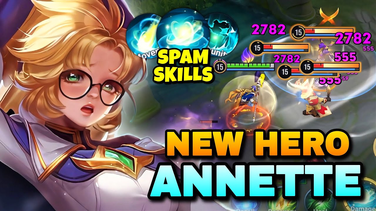NEW HERO! ANNETTE INSANE SPAM BURST DAMAGE BUILD IN MID LANE FULL GAMEPLAY! | HONOR OF KINGS background
