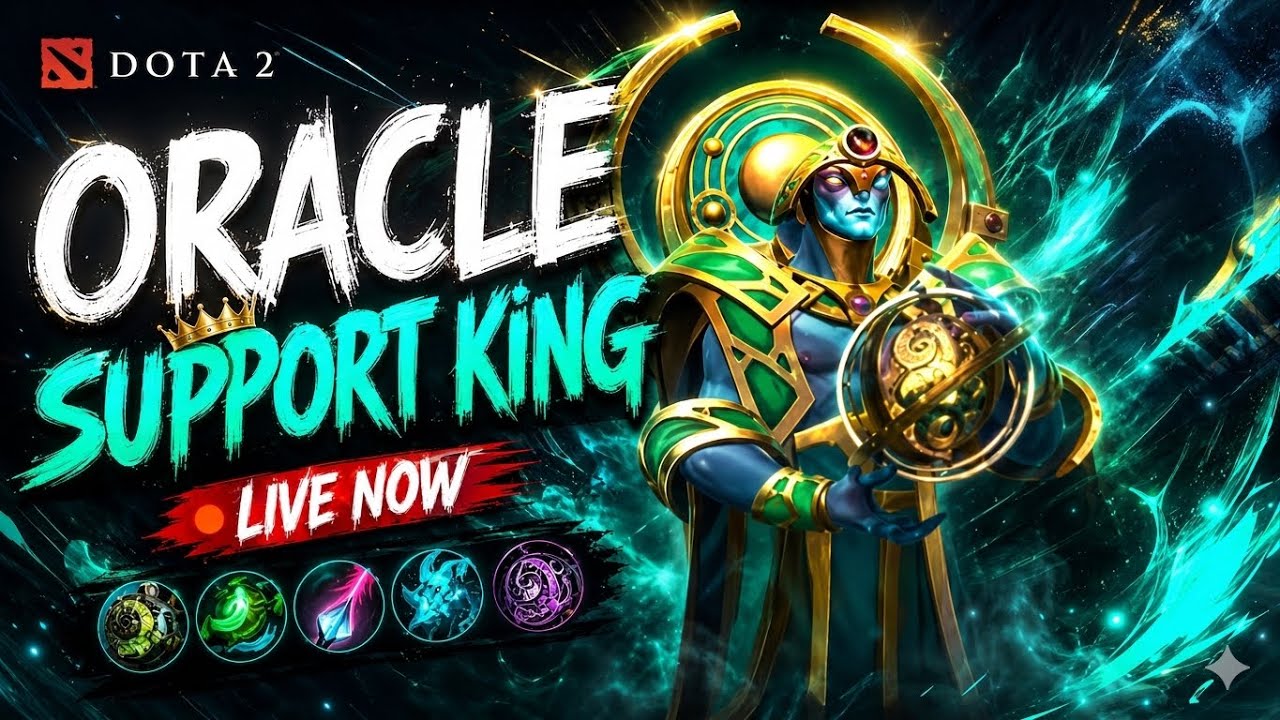 ЁЯСС ORACLE SUPPORT KING! | Dota 2 LIVE ЁЯФе background