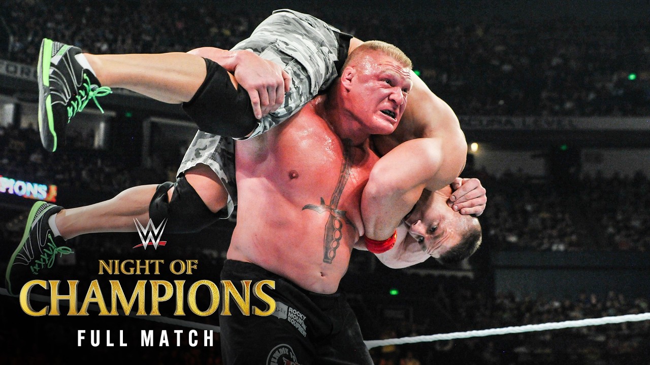 FULL MATCH: Brock Lesnar vs. John Cena | WWE Title Match: WWE Night of Champions 2014 background