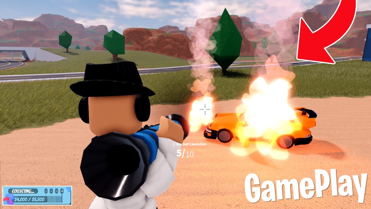 Pro Jailbreak Gameplay in the New Season..(Roblox Jailbreak) background