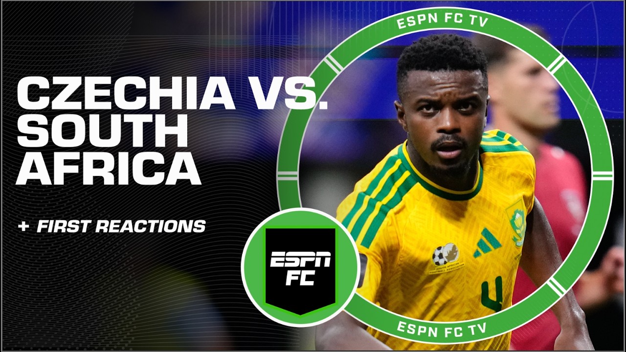 Czechia vs. South Africa FULL REACTION: Group A heats up đ„ | ESPN FC background