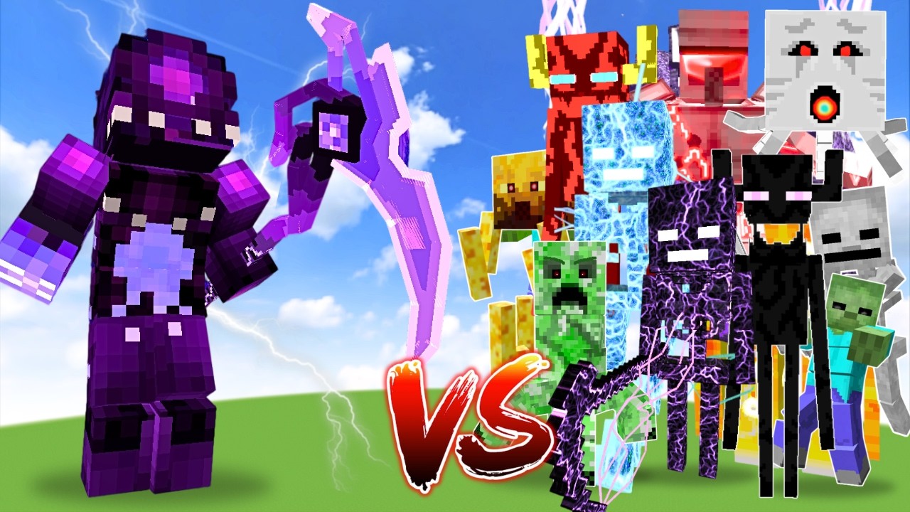 NEW TITAN WITHER STORM vs ALL TITAN BOSSES | Minecraft Mob Battle background