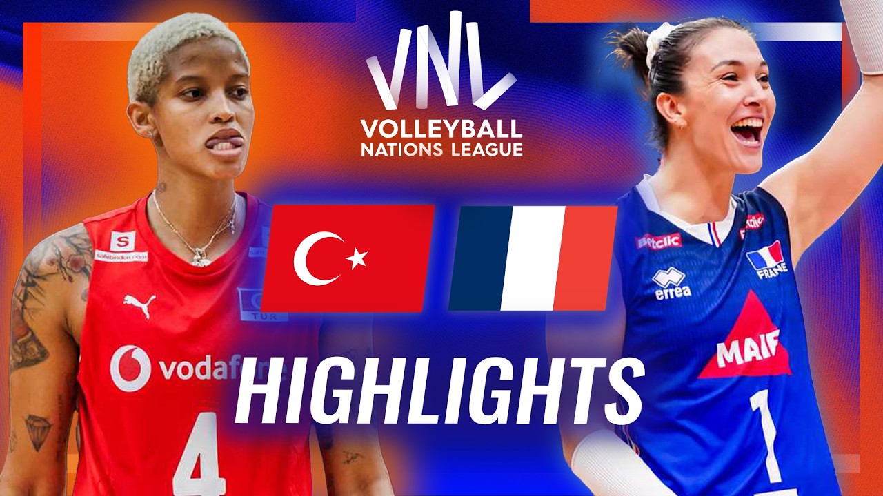 Türkiye vs. France - Highlights | Week 2 | Women's VNL 2026