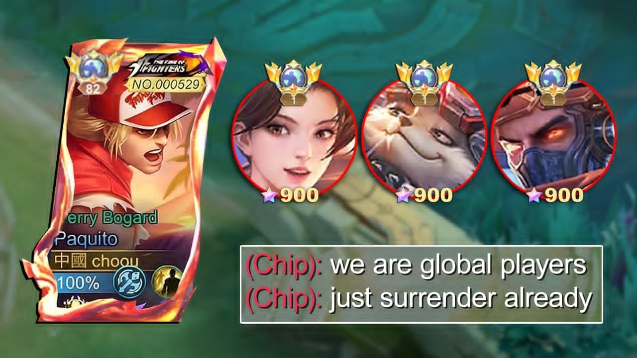 INTENSE MATCH!! GLOBAL PAQUITO VS 900 STAR GLOBAL MASHA, YSS & CHIP!! WHO WILL WIN!? - MLBB background