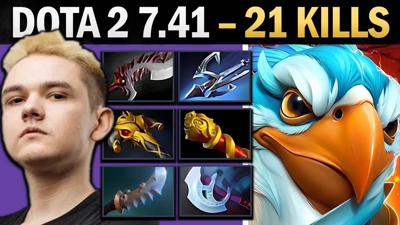 Kez Dota 2 7.41 with Harpoon and Manta - Dota Gameplay background