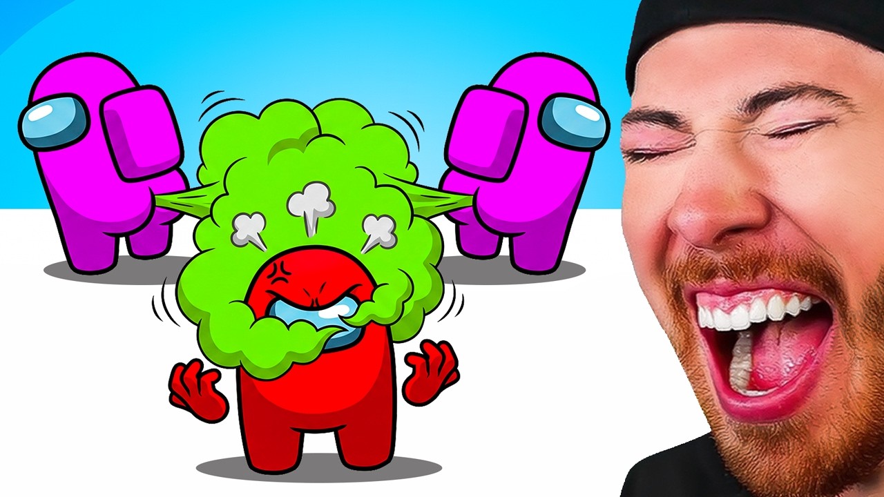 WORLD'S FUNNIEST AMONG US ANIMATIONS.. (YOU WILL LAUGH) background