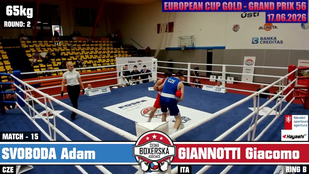 Giacomo Giannotti (ITA) vs. Adam Svoboda (CZE) Grand Prix Ústí nad Labem 2026 (65kg) background