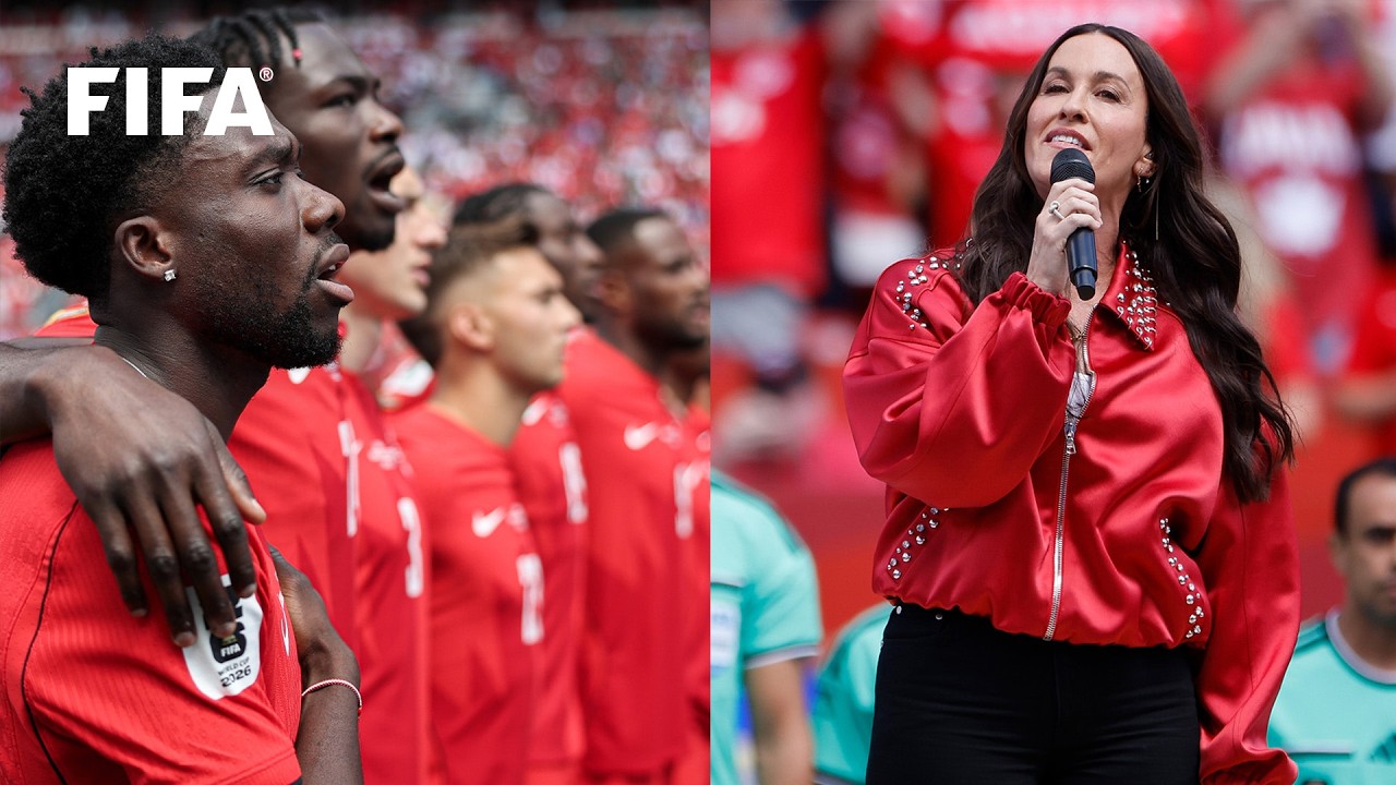 Alanis Morissette Sings Canada's National Anthem | FIFA World Cup 2026 Opening Match background