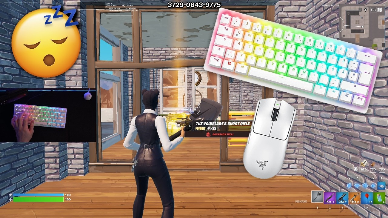 Unboxing Razer Viper V4 Pro Mouse + Fortnite Keyboard Sounds Gameplay background