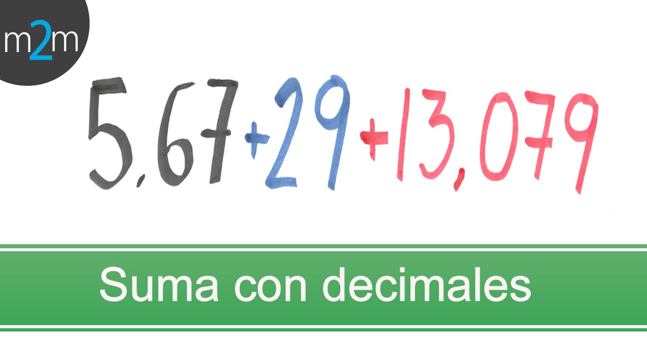 Aritmética │ 3. Operaciones con números decimales