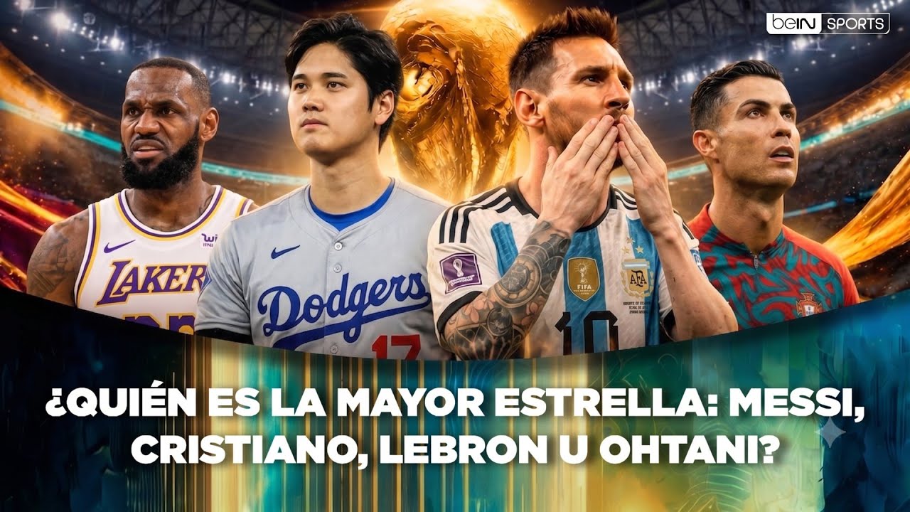 ¿Quién es la mayor estrella: Messi, Cristiano, LeBron u Ohtani? background