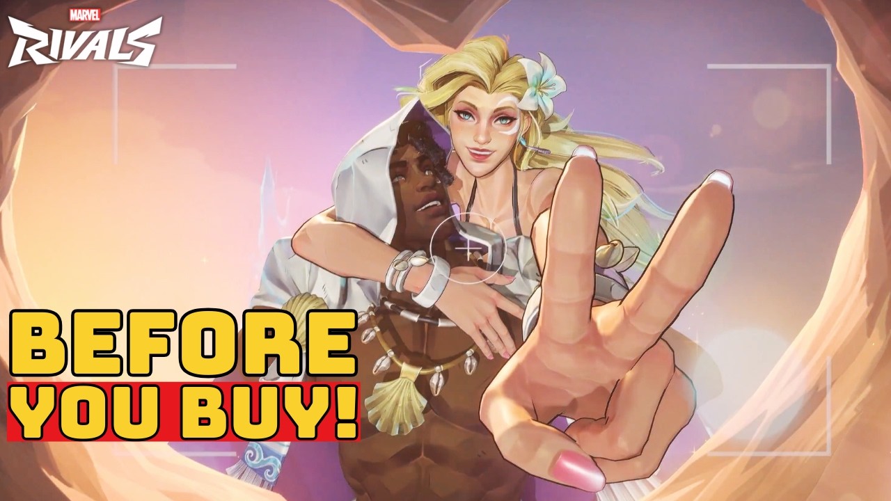 Cloak & Dagger Coastal Couple Skin Showcase - Marvel Rivals | Before You Buy background