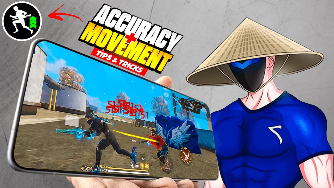 How To Increase MOVEMENT SPEED + ACCURACY 🎯 In FREE FIRE 🔥PRO TIPS AND TRICKS | FREE FIRE MAX background