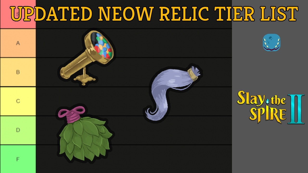 Updated Neow Relic Tier List | Kaleidoscope Is AMAZING - Slay the Spire 2 background