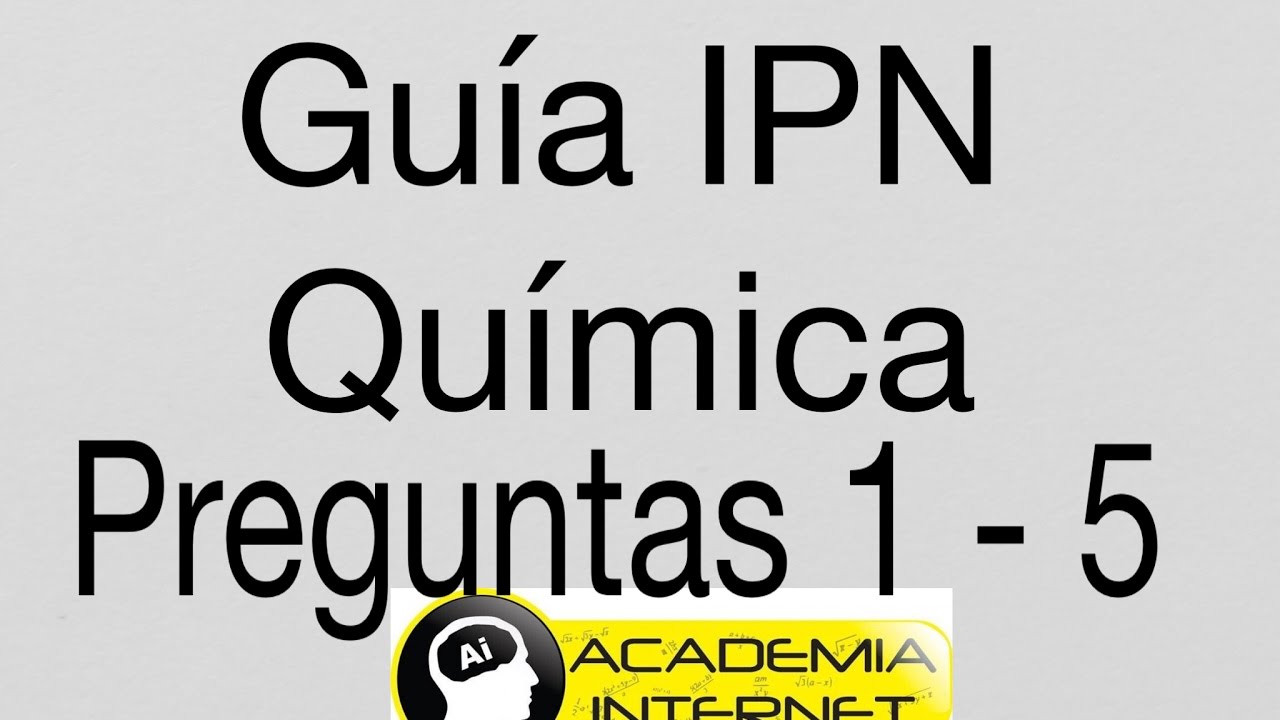 GUÍA IPN QUÍMICA
