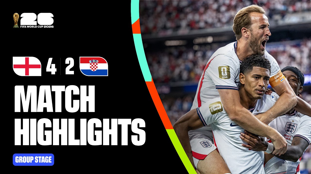 Highlights | England 4-2 Croatia | FIFA World Cup 2026™ background