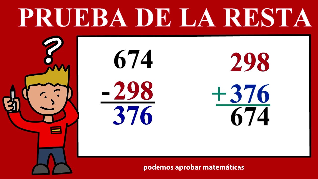 Prueba de la resta, multiplicación, división y raíz cuadrada