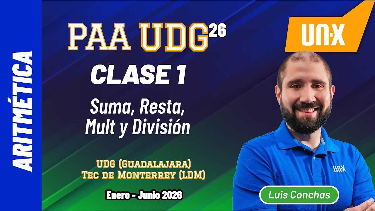 PAA + BUAP // Enero Junio 2026 // Examen UDG , LDM (Tec) , BUAP
