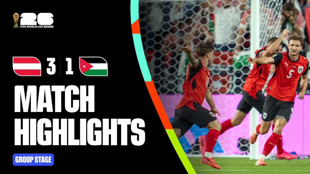 Highlights | Austria 3-1 Jordan | FIFA World Cup 2026™ background