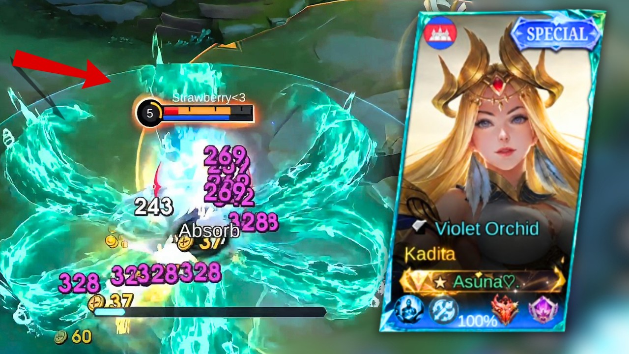 20kills!! Kadita ONE-HIT Build with Petrify !! Mobile Legends background