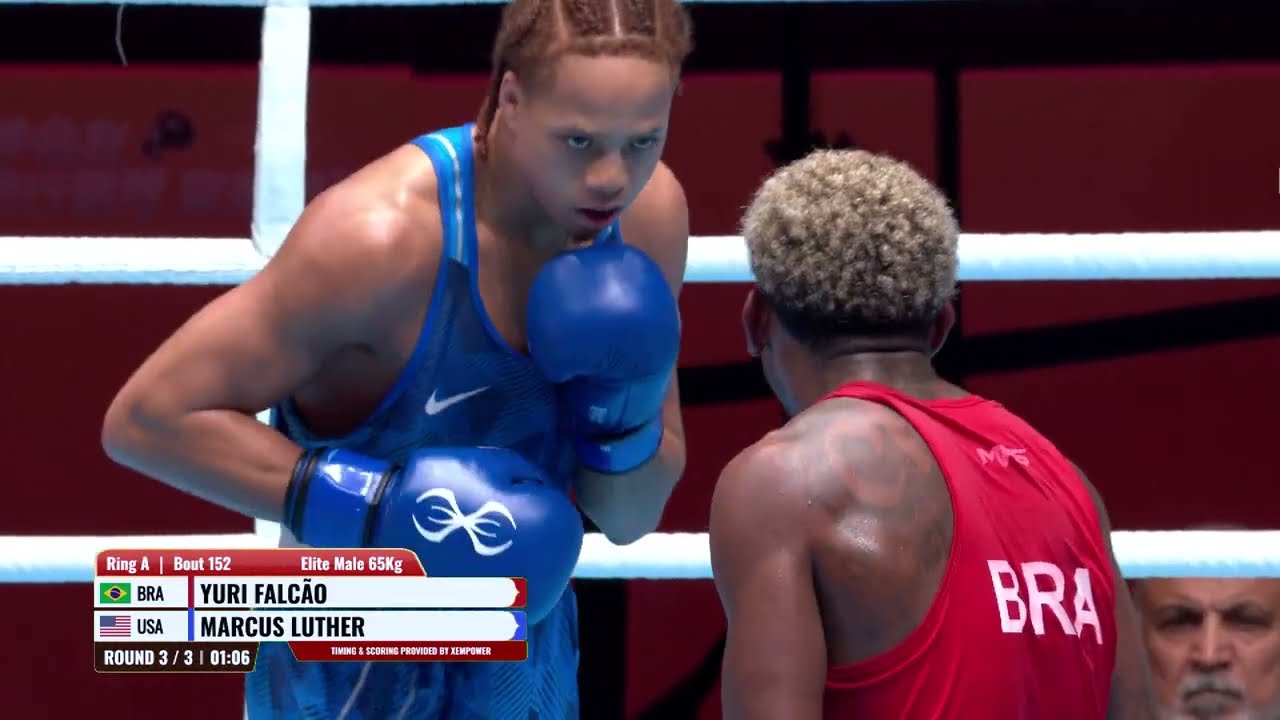 Marcus Luther (USA) vs. Yuri Falcão (BRA) World Boxing Cup 2026 (65kg) background