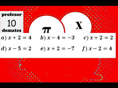 Ecuaciones de primer grado con una incógnita Tutorial desde cero