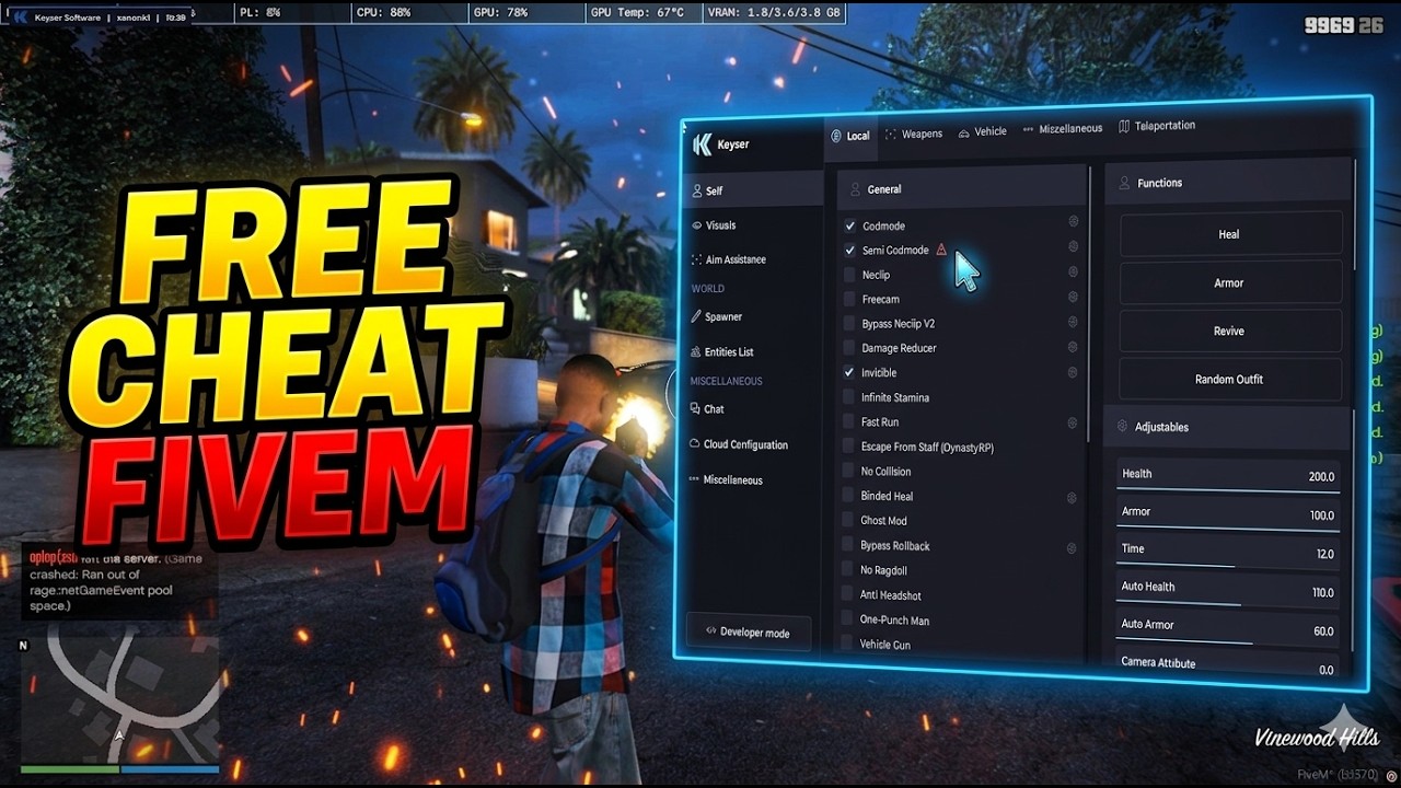 BEST FIVEM CHEATS FOR *FREE* (in 2026) đą background