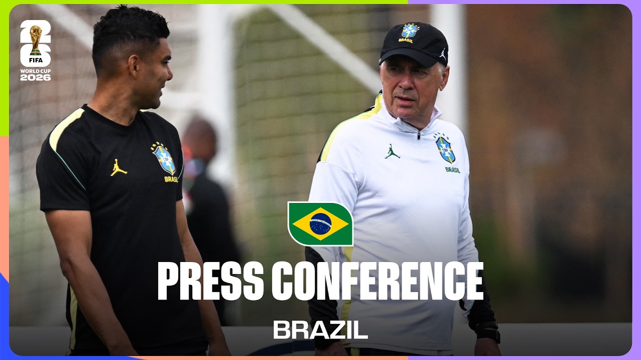 Brazil On Playing Haiti | Coach Carlo Ancelotti Answers Questions background