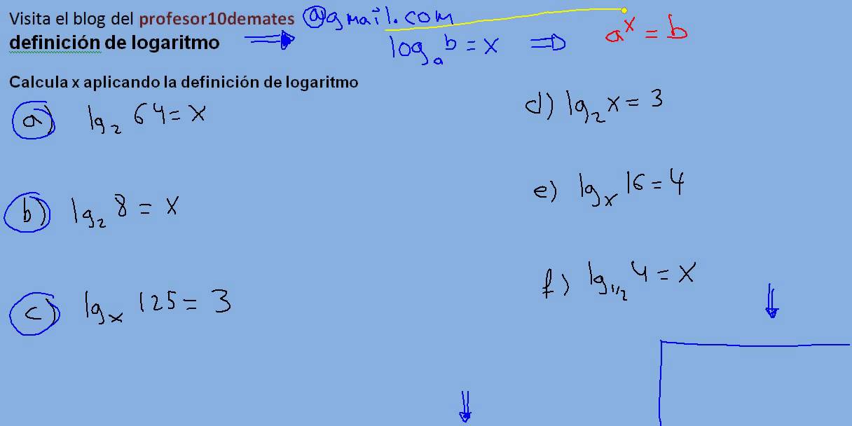 LOGARITMOS TRUCOS y ejercicios resueltos repaso