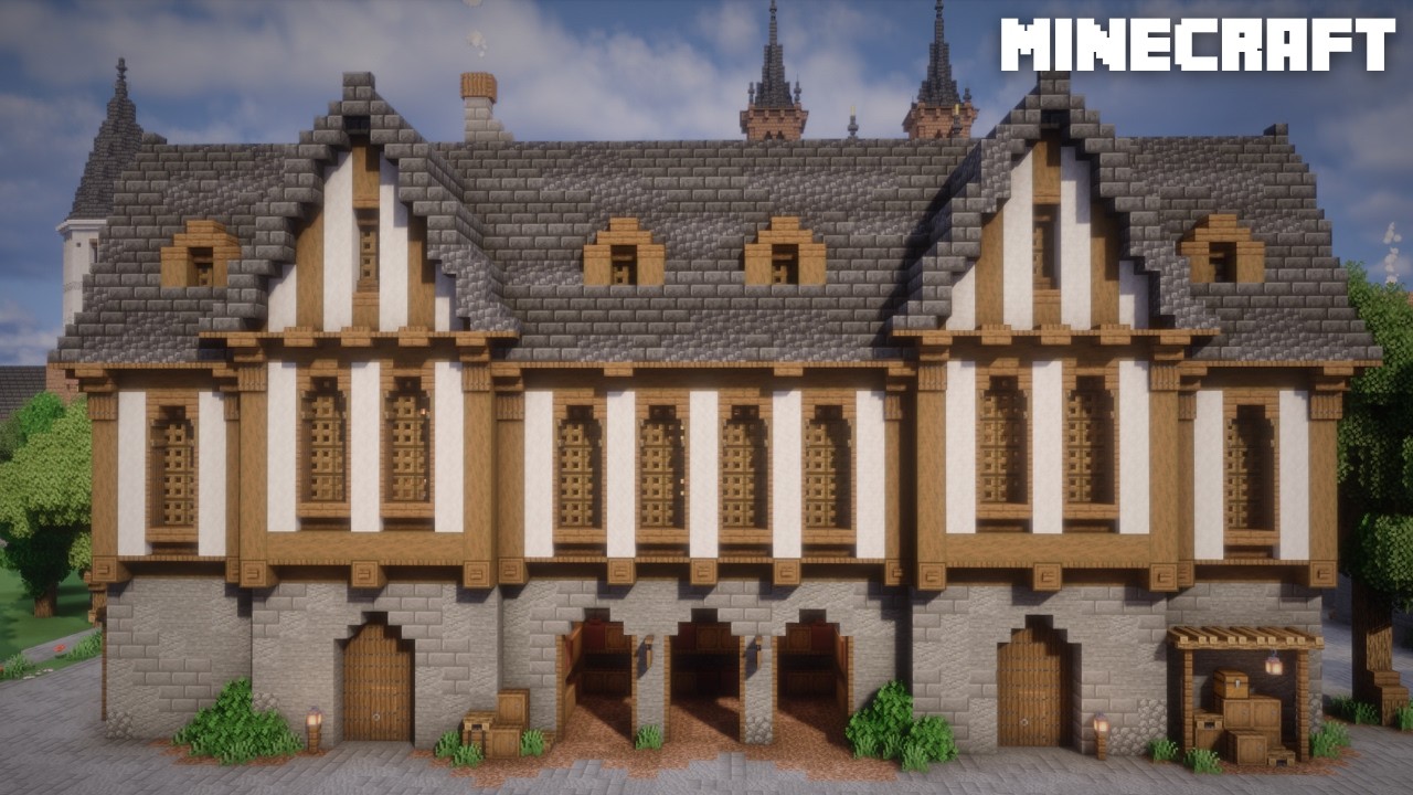 Minecraft: How to build a Medieval Villager House | Minecraft Tutorial background