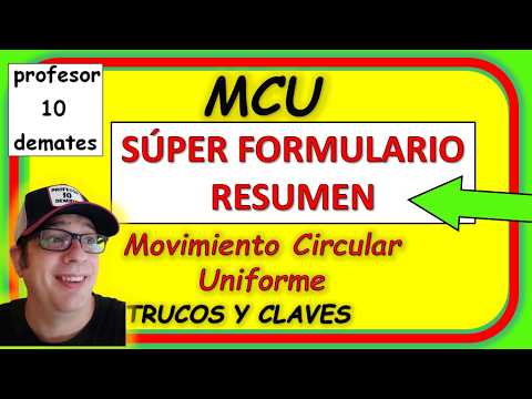 MCU física Movimiento Circular Uniforme Ejercicios resueltos CLAVES y TRUCOS desde cero fórmulas